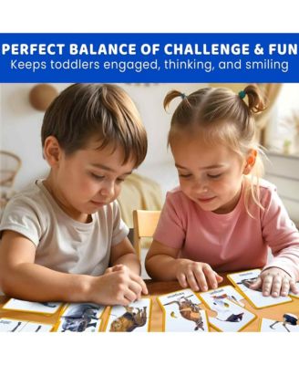 Toddler Matching Puzzle Ages 2–4 – 16 Self Correcting Educational Jigsaw Pieces