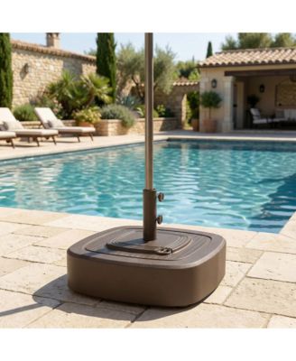Patio Umbrella Base with Wheels,  for 1.5"/1.9" Umbrella Poles