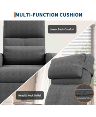 Power Recliner Chair for Adults, Adjustable Electric Recliner Ergonomic Overstuffed Single Sofa