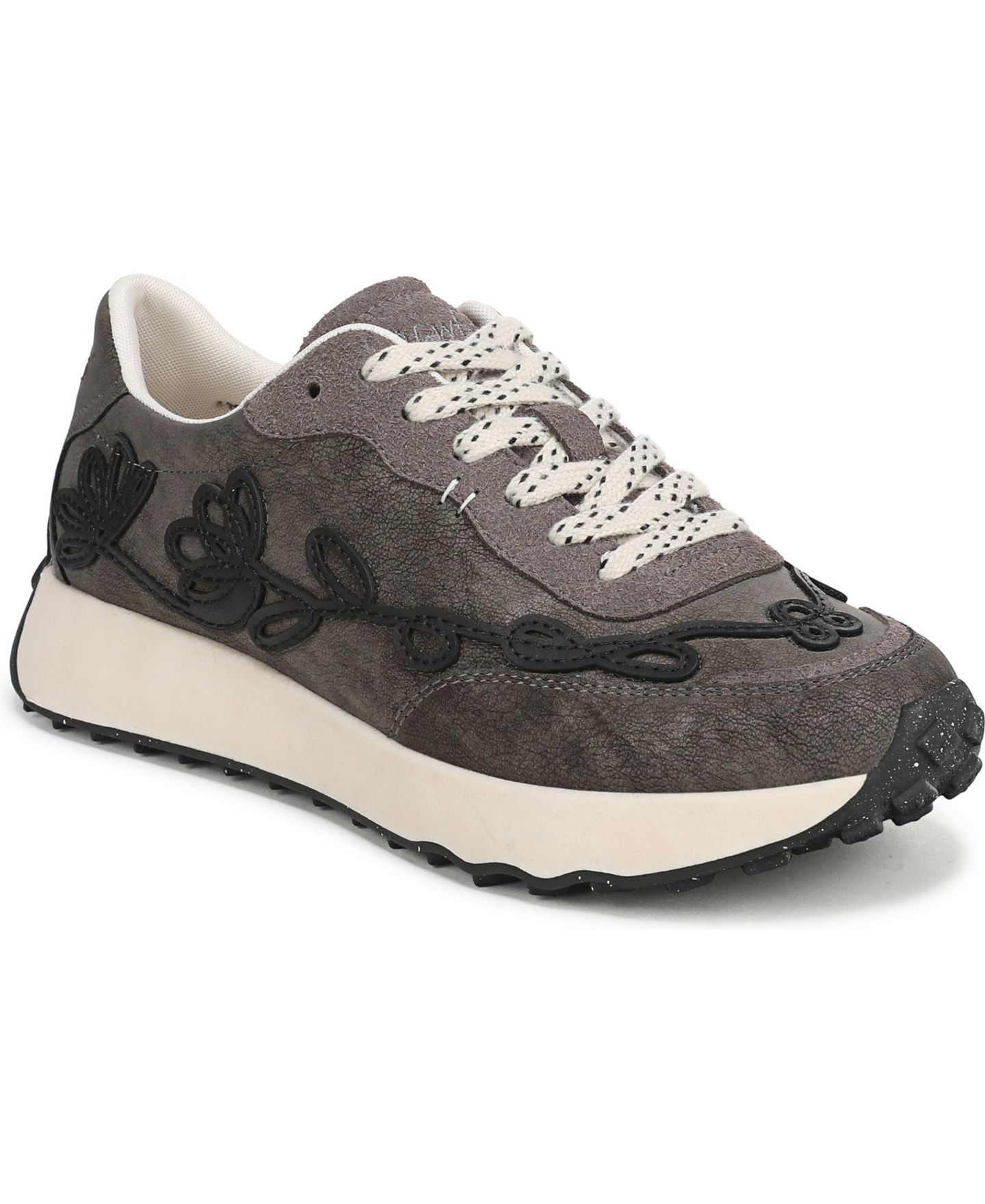 Женские кроссовки Blowfish Malibu Driftbloom Lace-Up, цвет: Чёрная искусственная кожа — фото 1