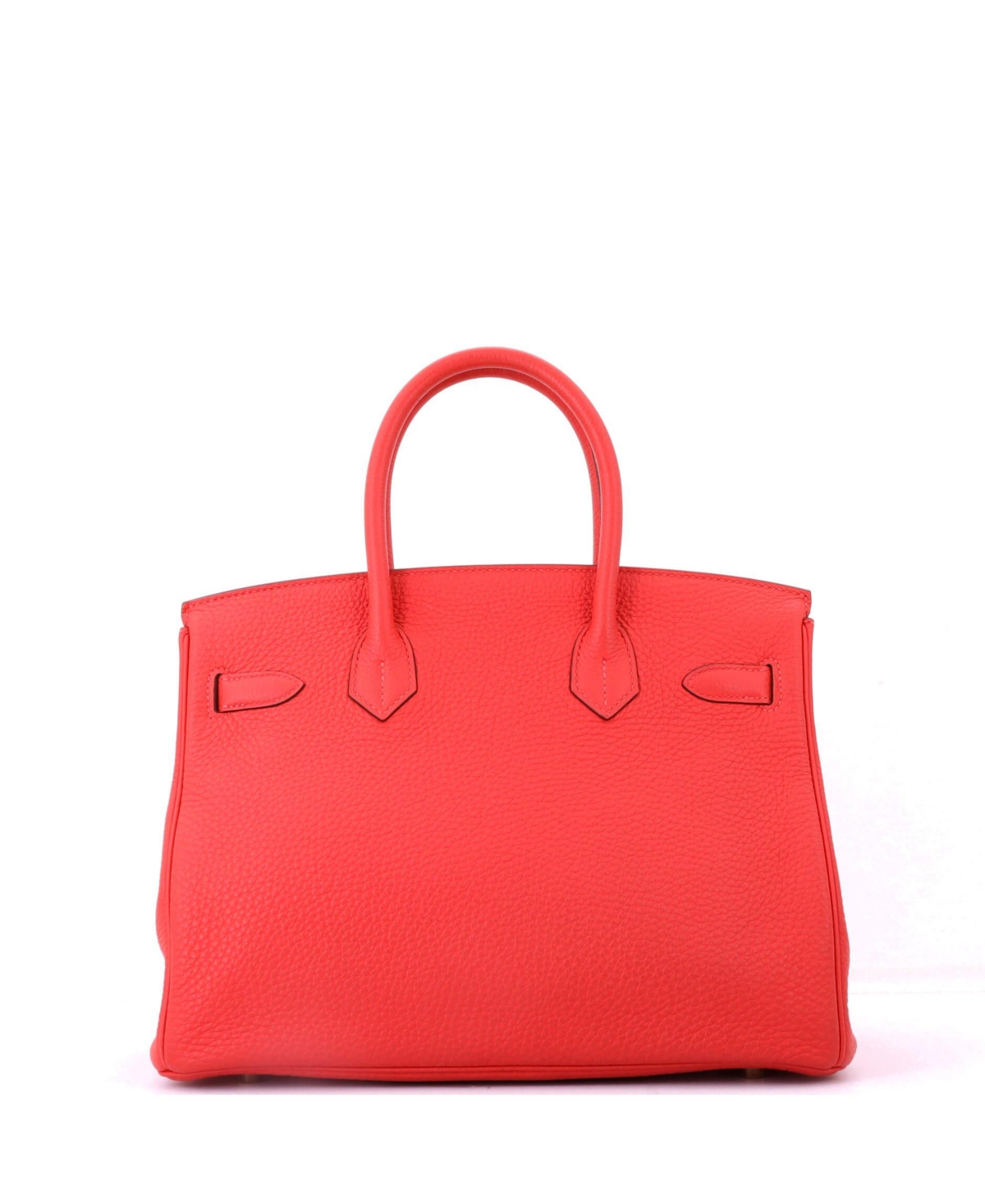 Pre-Owned HERMES Birkin 30 Handbag Red Togo with Gold Hardware