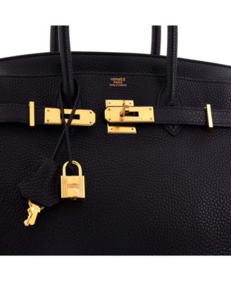 Birkin 30 Handbag Black Togo with Gold Hardware