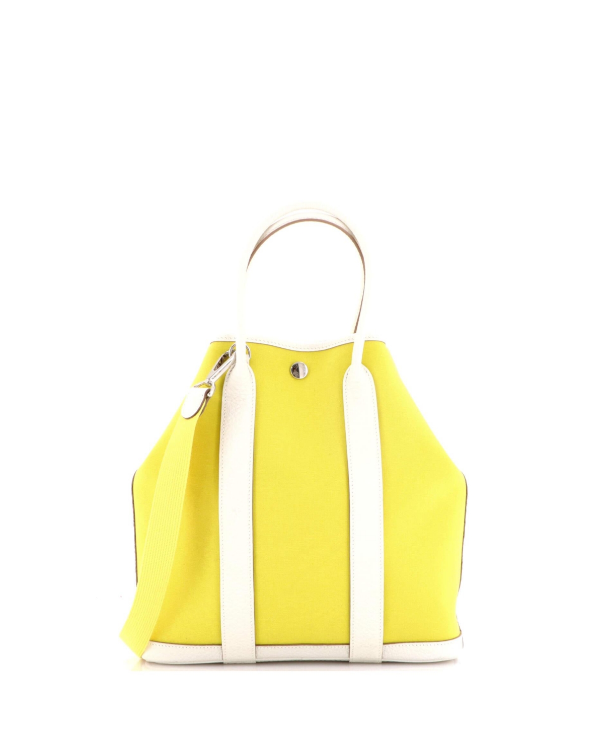 Pre-Owned HERMES Garden File Tote Toile and Leather