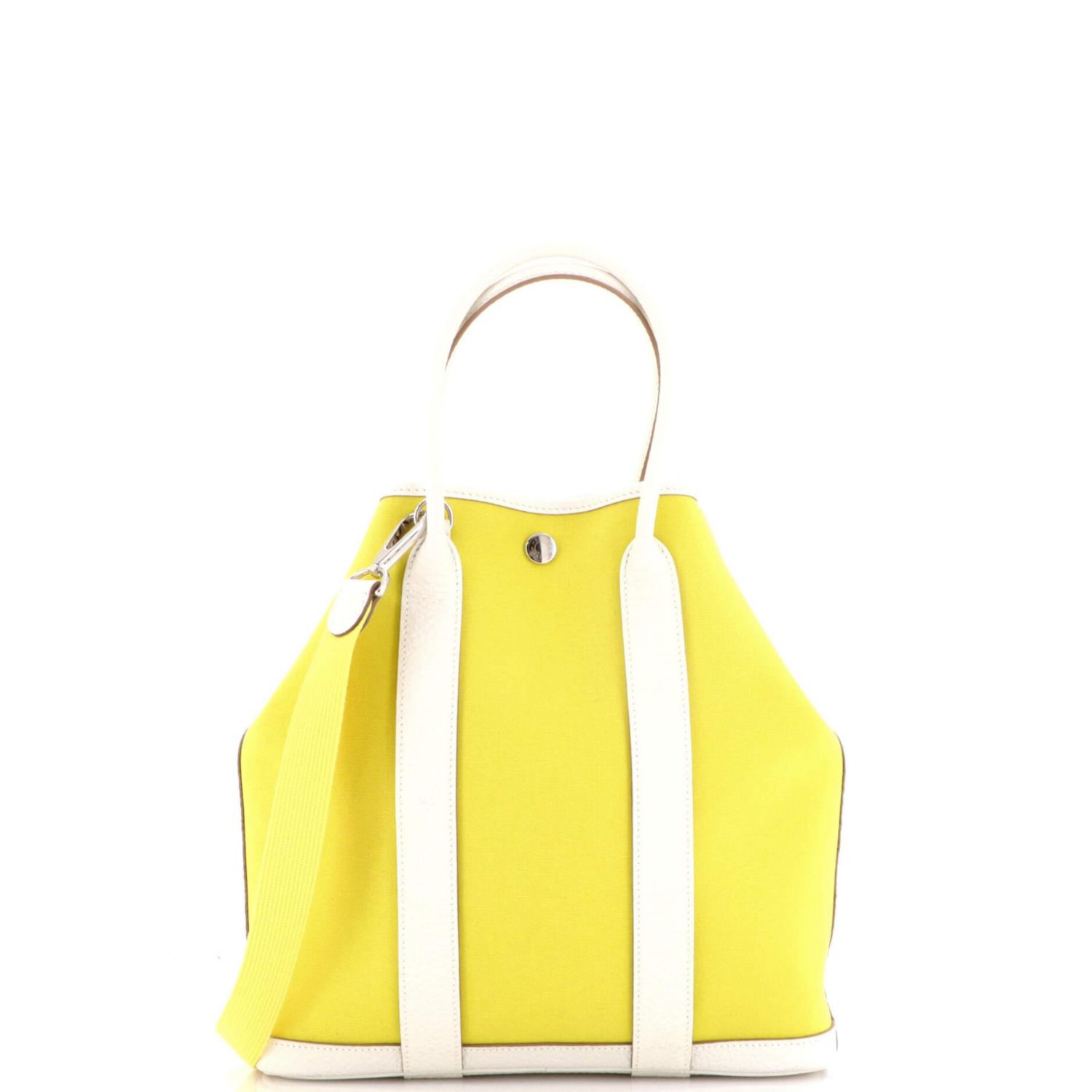 Garden File Tote Toile and Leather