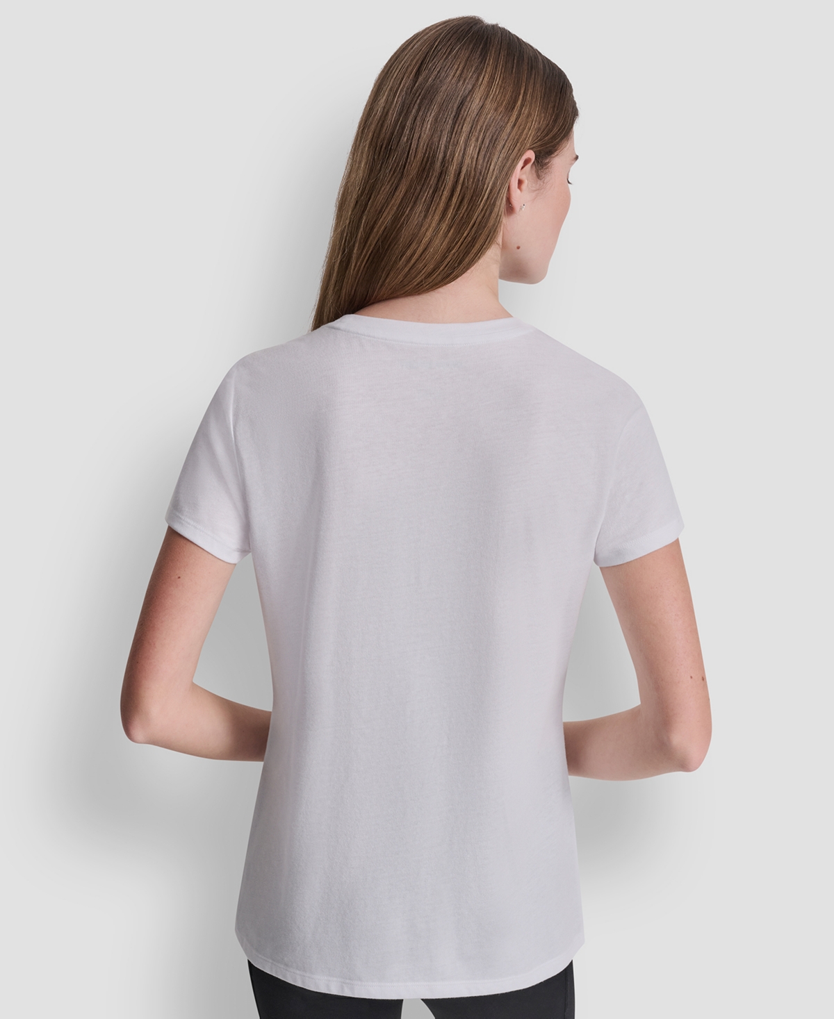 Dkny Sport Women's Puff Logo Crewneck T-Shirt