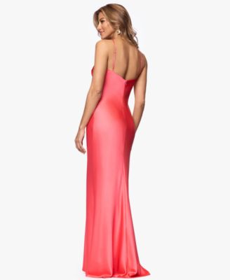 Petite Floral Placement Print Ball Gown