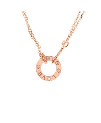 2 Diamonds Love Pendant Necklace