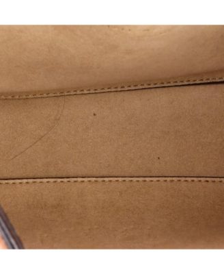 Mini Logo Crossbody Bag Perforated Faux Leather