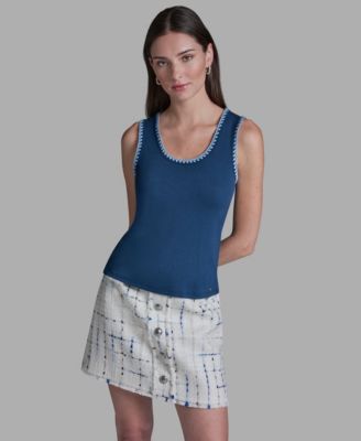 Women's Scoop Neck Sleeveless Knit Top