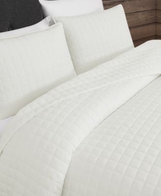 Vintage Washed Cotton 3-Pc. Quilt Set, King