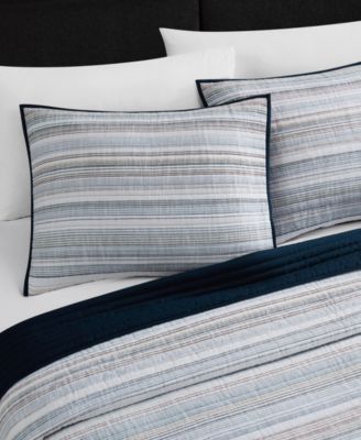 Layton Yarn Dyed Cotton 3-Pc. Quilt Set, Full/Queen