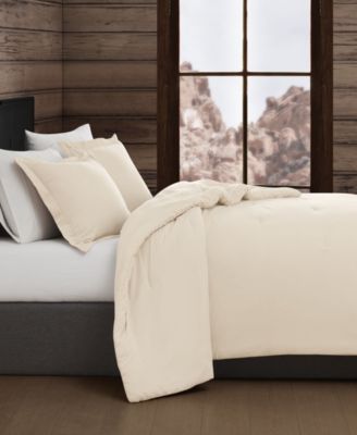 Vintage Washed Cotton 3-Pc. Comforter Set, Full/Queen