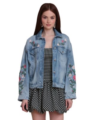 Women's Pleated Back Trucker Jacket
