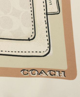 Women's Stacked Tabby Printed Silk Square Scarf