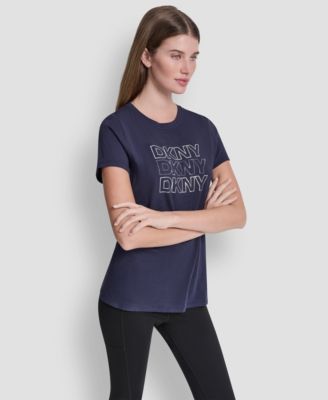 Women's Triple Rhinestone Foil Logo T-Shirt