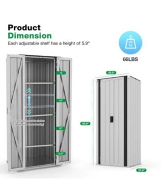 Outdoor Storage Cabinet Waterproof with Shelves