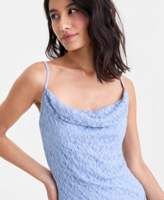 Women's' Cowl-Neck Lace Slip Dress