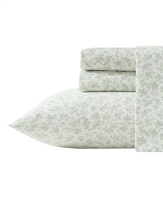 Floral Toile 300-Thread Count Cotton Sateen 4-Pc. Sheet Set, Full