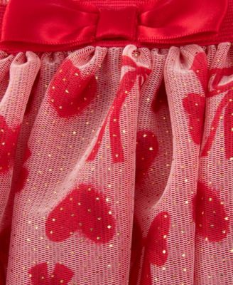 Valentine’s Day Bodysuit and Skirt, 4-Piece Set