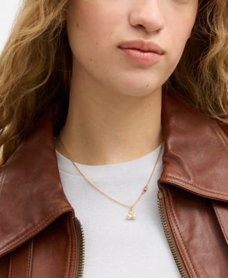 Faux Mother of Pearl Signature Pearl Cherry Pendant Necklace