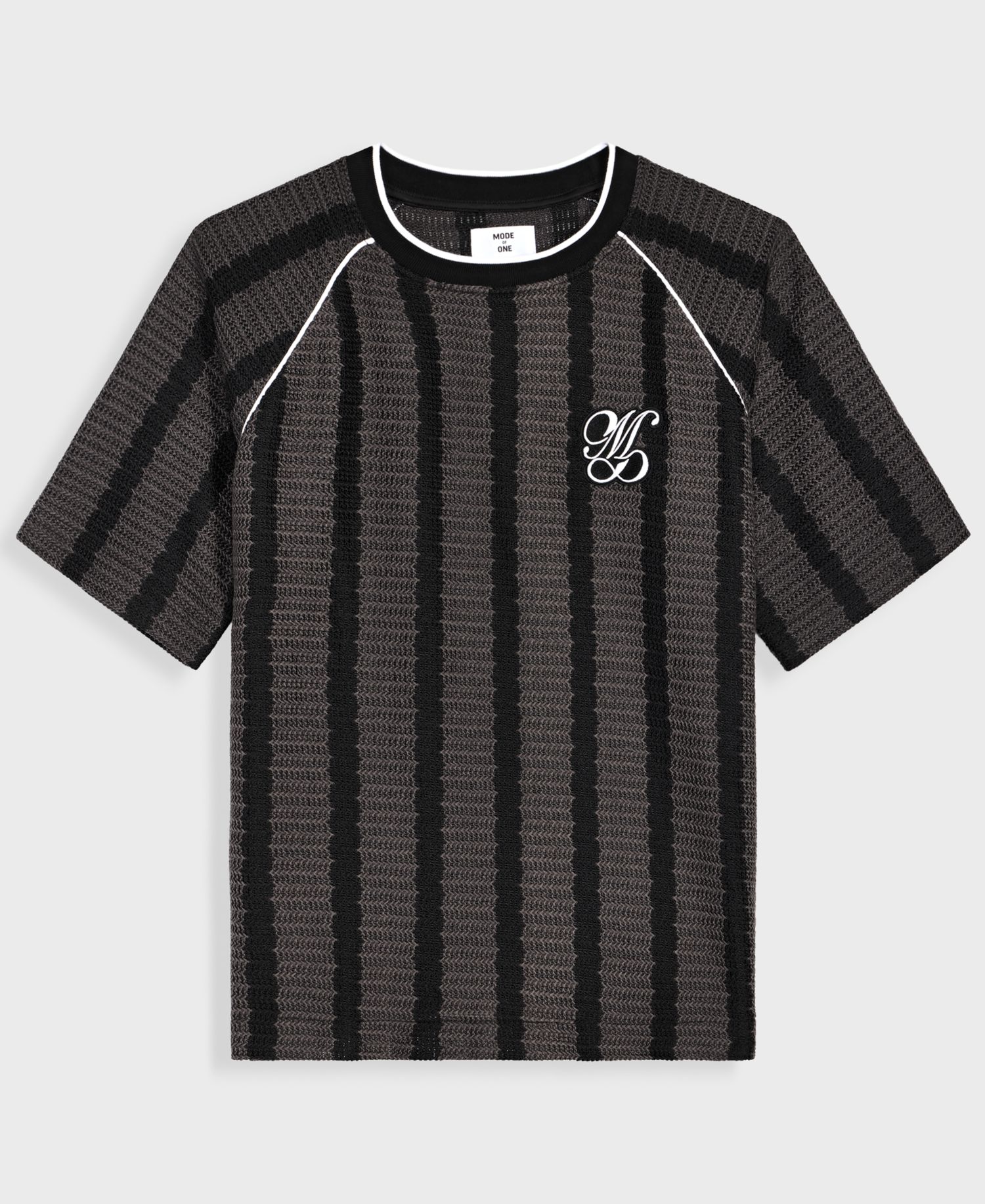 Men's Crochet-Stripe Relaxed T-Shirt