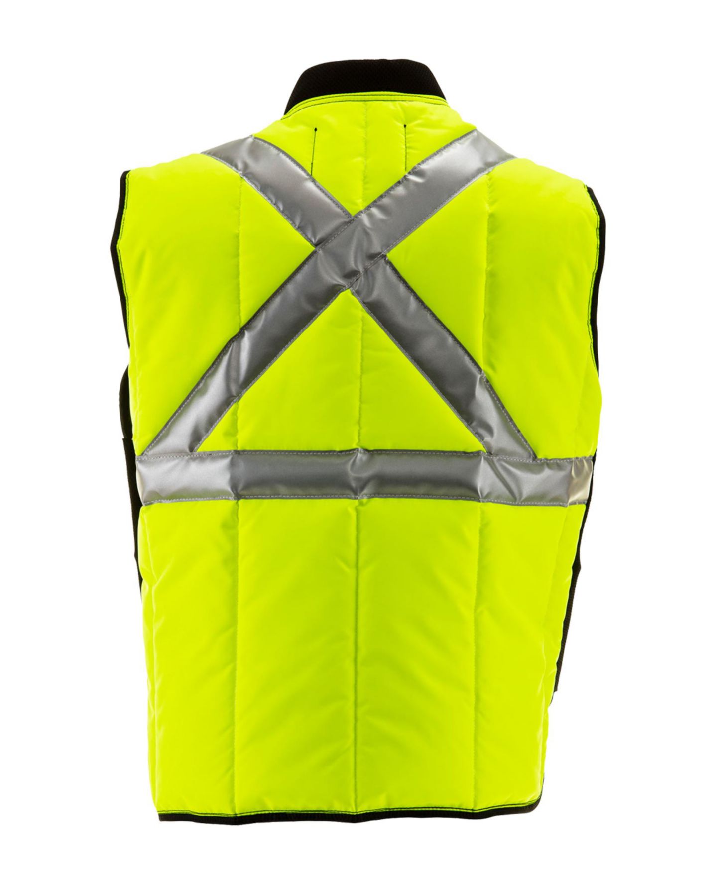 Мужской жилет RefrigiWear HiVis Iron-Tuff Vest - Extreme Cold Protection, High-Visibility, Water-Repellent, Durable Workwear, цвет: Лаймовый — фото 7