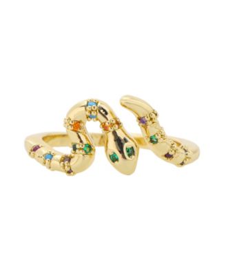 Cubic Zirconia Snake Wrap Ring