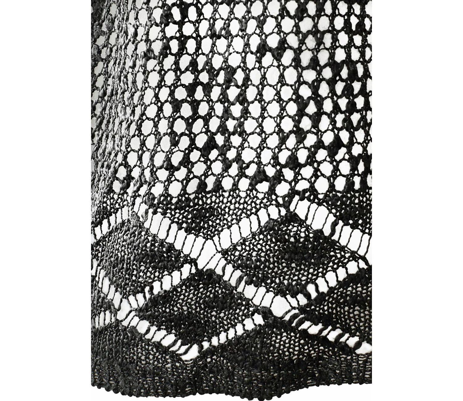 Women's Printed Open Work Crochet Everyday Comfort Cardigan