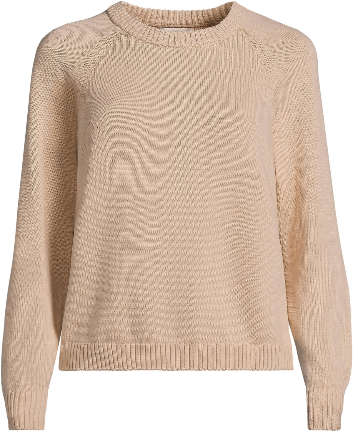 Lands' End Plus Drifter Raglan Crew Sweater