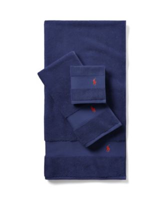 Polo Player Cotton Hand Towel, 32" x 16"