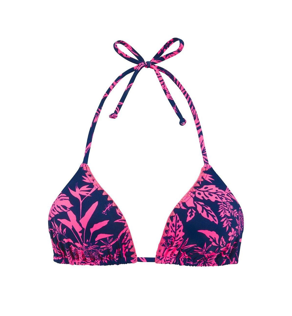 Lascana Women's Tropical Triangle Bikini Swimsuit Top Bra Sizing