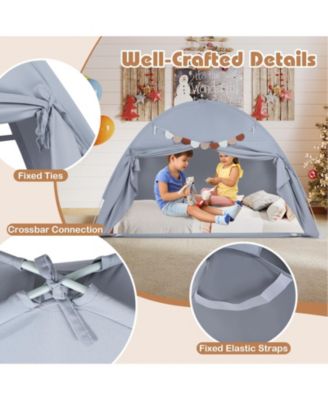 Indoor Bed Canopy Tent for Kids with 2 Windows