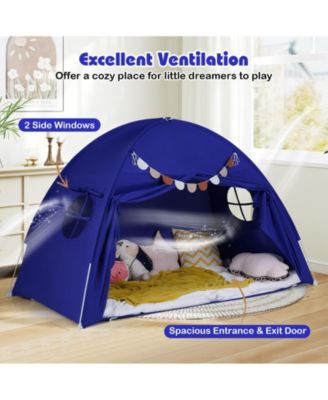 Indoor Bed Canopy Tent for Kids with 2 Windows