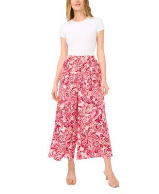 Women's Wide-Leg Gathered Pants