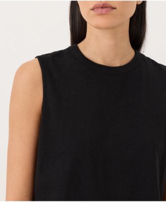 Women's Cotton Slub High Neck Tank Top