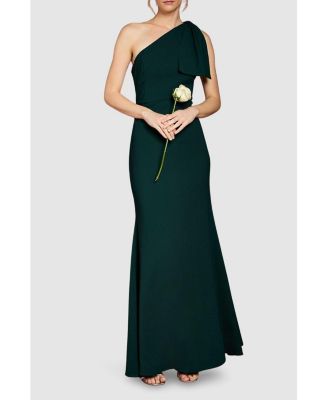 Women's Honoured Bow One Shoulder Maxi Dress