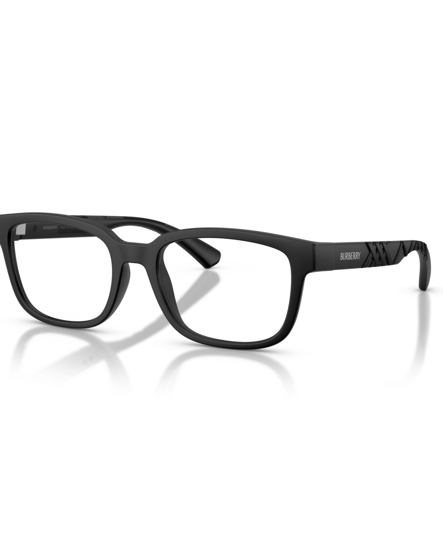 Мужские очки Burberry Man Rectangle Plastic BE2451U Eyeglasses, цвет: Матовый чёрный — фото 1