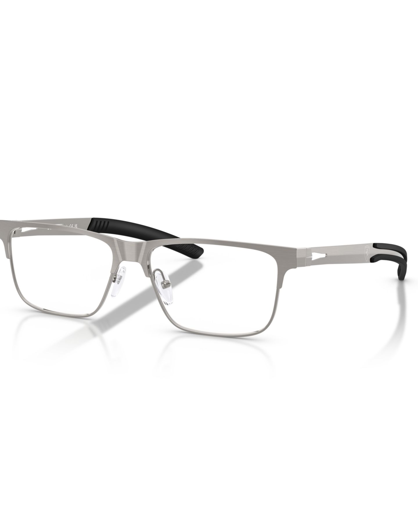 Мужские очки Scuderia Ferrari Man Rectangle Metal FZ7018 Eyeglasses, цвет: Графитовый металлик — фото 1