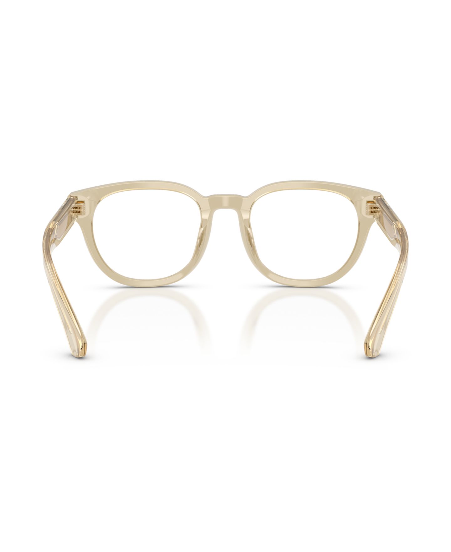 Мужские очки Burberry Man Round Plastic BE2454 Eyeglasses, цвет: Бежевый — фото 2