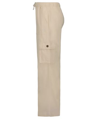 Girls' 7-16 High-Waist Buttoned Cargo Pants