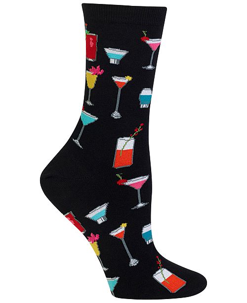 Hot Sox Women's Tropical Drinks Fashion Crew Socks & Reviews Handbags & Accessories Macy's