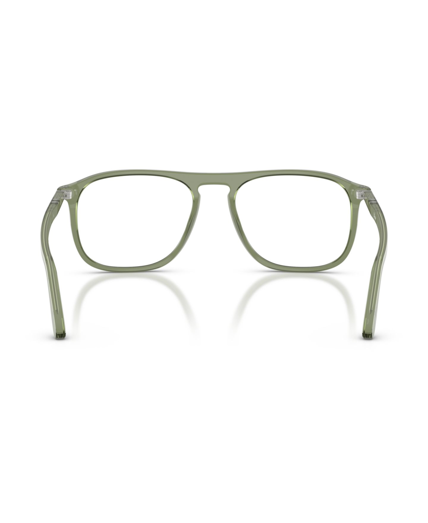 Очки Persol Unisex Square Plastic PO3392V Eyeglasses, цвет: Прозрачный зелёный — фото 2