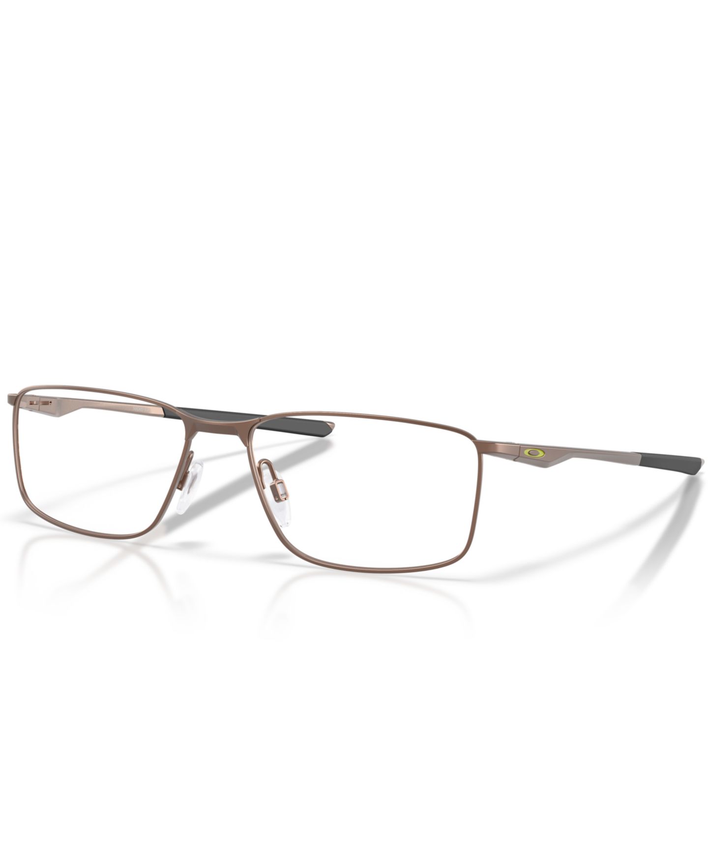 Мужские очки Oakley Man Rectangle Metal OX3217 Socket 5.0 Limitless Collection Eyeglasses, цвет: Красное дерево — фото 1