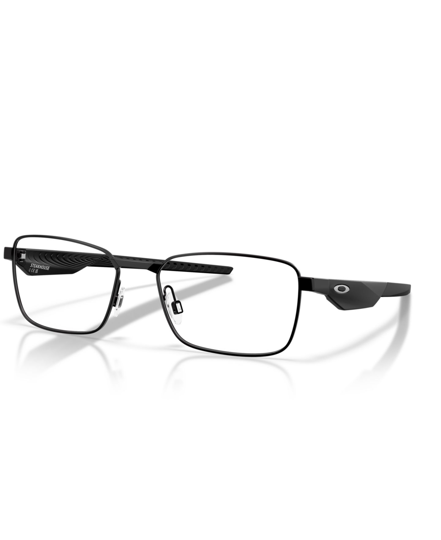 Очки Oakley Unisex Rectangle Metal OX3140 Steakhouse Eyeglasses, цвет: Атласный чёрный — фото 1