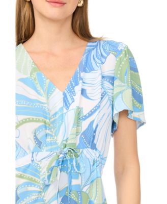 Women's V-Neck Tiered Maxi Dress