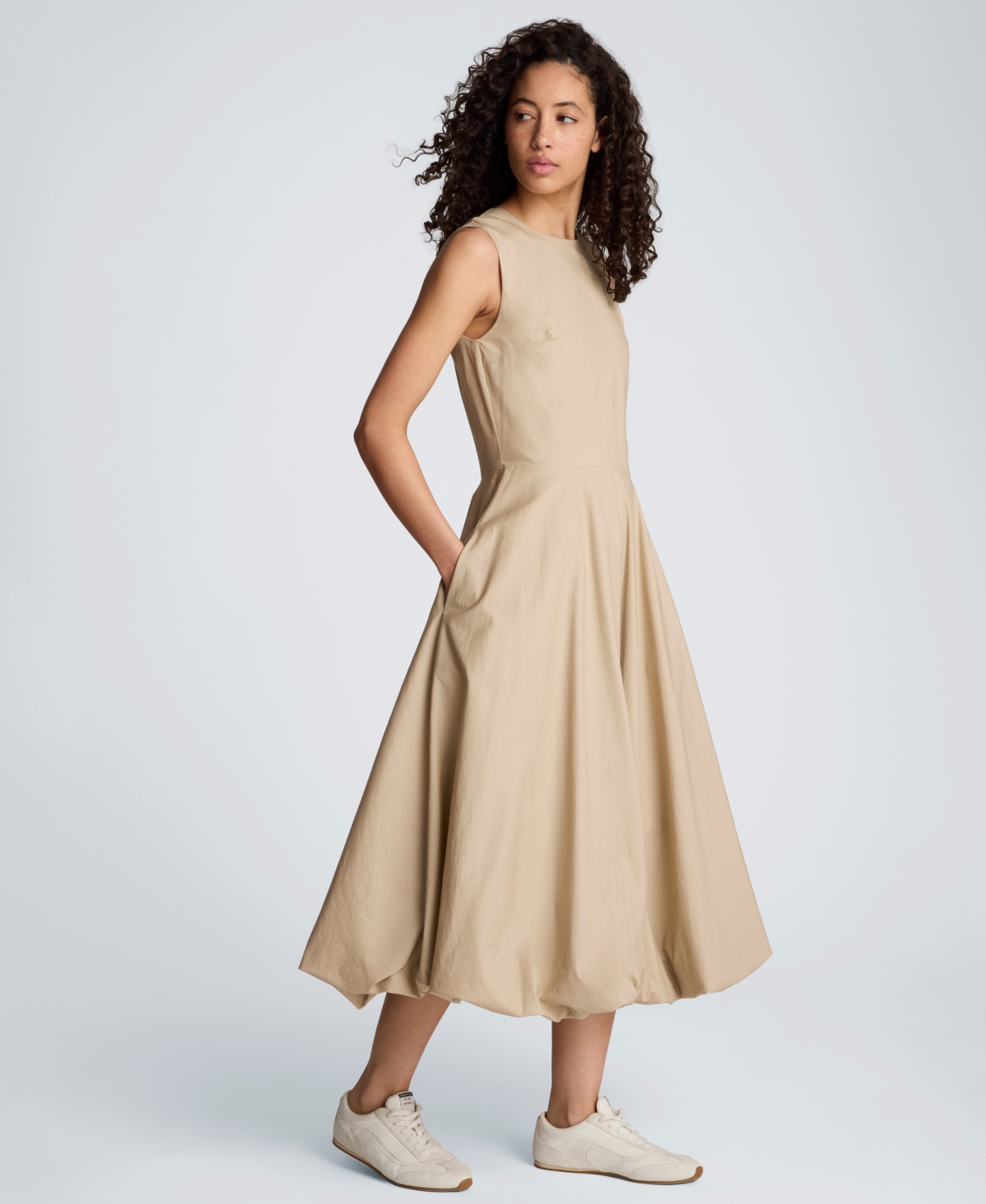 Kenneth Cole Women's Bubble Hem Midi Dress