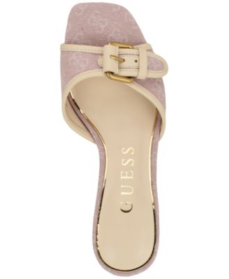 Women's Dista Buckle Kitten Heel Dress Sandals