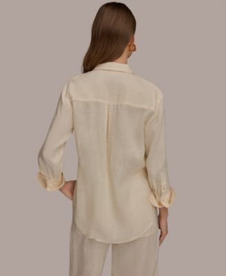 Women's Button-Down Linen Shirt
