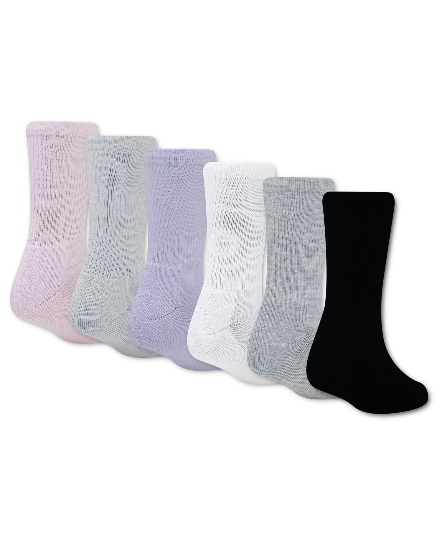 Everyday Essentials Big Kids 6-Pack Crew Socks