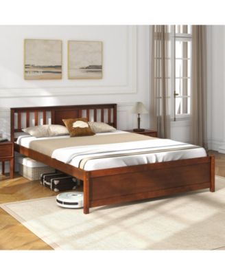  Platform Bed with Headboard and Slat Support